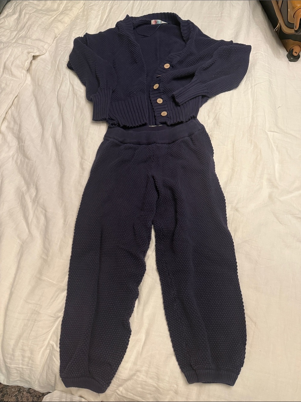 Free People Knit Set - Navy